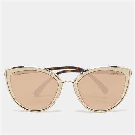 chanel sunglasses gold mirror|Chanel sunglasses original.